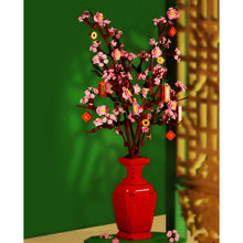 Load image into Gallery viewer, 992PCS MOC Peach Blossom Flower Model Toy Buiding Block Brick Gfit Kids DIY With Vase