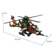Load image into Gallery viewer, 217PCS Military WW2 Tiger Helicopter Figure Model Toy Building Block Brick Gift Kids Compatible Lego