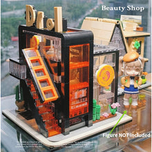 Load image into Gallery viewer, 539PCS MOC City Street Girl Beauty House Shop Store Figure Model Toy Building Block Brick Gift Kids Compatible Lego Display Cute Light