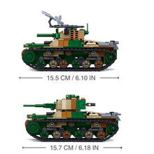Load image into Gallery viewer, 563PCS Military WW2 Type 97 Medium Tank Figure Model Toy Building Block Brick Gift Kids Compatible Lego