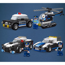 Load image into Gallery viewer, 380PCS MOC City Police Car Helicopter Figure Model Toy Building Block Brick Gift Kids Compatible Lego