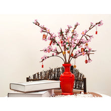 Load image into Gallery viewer, 992PCS MOC Peach Blossom Flower Model Toy Buiding Block Brick Gfit Kids DIY With Vase