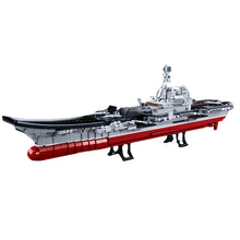 Load image into Gallery viewer, 1728PCS Military WW2 2in1 PLA NAVY Shandong Aircraft Carrier Model Toy Building Block Brick Gift Kids Compatible Lego 1:450