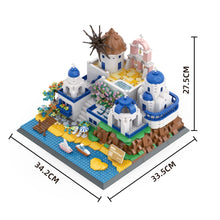 Load image into Gallery viewer, 1372PCS MOC Architecture Santorini Island Greece Model Toy Building Block Brick Gift Kids Compatible Lego Display