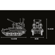 Load image into Gallery viewer, 358PCS Military WW2 35mm Tracked Self-Propelled Arilery Model Toy Building Block Brick Gift Kids Compatible Lego