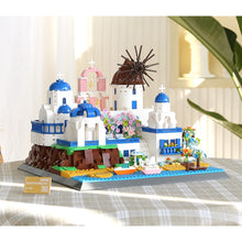 Load image into Gallery viewer, 1372PCS MOC Architecture Santorini Island Greece Model Toy Building Block Brick Gift Kids Compatible Lego Display