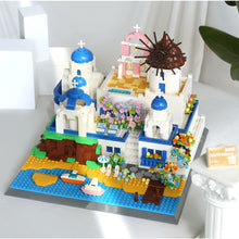 Load image into Gallery viewer, 1372PCS MOC Architecture Santorini Island Greece Model Toy Building Block Brick Gift Kids Compatible Lego Display