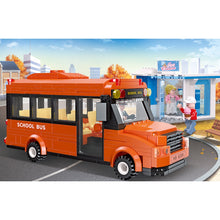 Load image into Gallery viewer, 377PCS MOC City School Bus Shop Store Figure Model Toy Building Block Brick Gift Kids Compatible Lego
