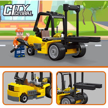 Load image into Gallery viewer, 444PCS MOC City Crane Excavaror Forklift Road Roller Construction Figure Model Toy Building Block Brick Gift Kids DIY