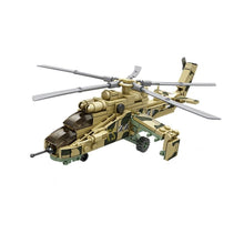 Load image into Gallery viewer, 212PCS Military WW2 Mi-24 Hind Helicopter Figure Model Toy Building Block Brick Gift Kids
