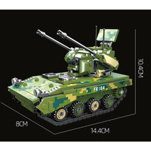 Load image into Gallery viewer, 358PCS Military WW2 35mm Tracked Self-Propelled Arilery Model Toy Building Block Brick Gift Kids Compatible Lego