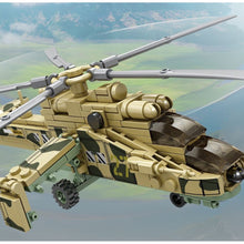Load image into Gallery viewer, 212PCS Military WW2 Mi-24 Hind Helicopter Figure Model Toy Building Block Brick Gift Kids