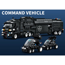 Load image into Gallery viewer, 1413PCS MOC SWAT Command Truck Vehicle Model Toy Building Block Brick Gift Kids Compatible Lego