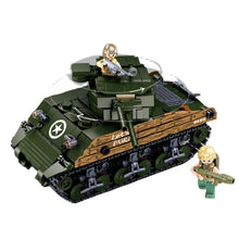 Load image into Gallery viewer, 715PCS Military WW2 2in1 M4A3 76W Medium Tank Figure Model Toy Building Block Brick Gift Kids Compatible Lego Compatible Lego