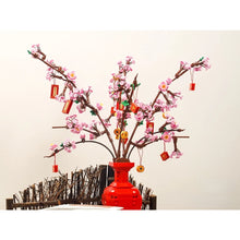 Load image into Gallery viewer, 992PCS MOC Peach Blossom Flower Model Toy Buiding Block Brick Gfit Kids DIY With Vase
