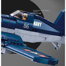 Load image into Gallery viewer, 550PCS Military WW2 F4U Air Fighter Corsair Figure Model Toy Building Block Brick Gift Kids Compatible Lego Compatible Lego