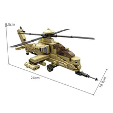 Load image into Gallery viewer, 242PCS Military WW2 A-129 Mangusta Helicopter Figure Model Toy Building Block Brick Gift Kids Compatible Lego
