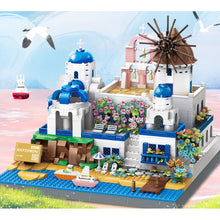 Load image into Gallery viewer, 1372PCS MOC Architecture Santorini Island Greece Model Toy Building Block Brick Gift Kids Compatible Lego Display