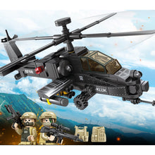 Load image into Gallery viewer, 230PCS Military WW2 AH-64 Apache Helicopter Figure Model Toy Building Block Brick Gift Kids Compatible Lego