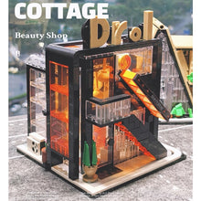 Load image into Gallery viewer, 539PCS MOC City Street Girl Beauty House Shop Store Figure Model Toy Building Block Brick Gift Kids Compatible Lego Display Cute Light