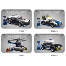Load image into Gallery viewer, 380PCS MOC City Police Car Helicopter Figure Model Toy Building Block Brick Gift Kids Compatible Lego