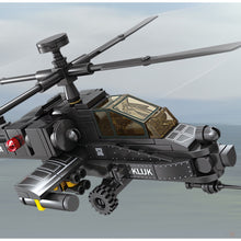 Load image into Gallery viewer, 230PCS Military WW2 AH-64 Apache Helicopter Figure Model Toy Building Block Brick Gift Kids Compatible Lego