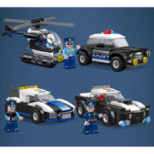 Load image into Gallery viewer, 380PCS MOC City Police Car Helicopter Figure Model Toy Building Block Brick Gift Kids Compatible Lego