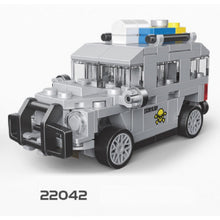 Load image into Gallery viewer, MOC Technic Speed Pull Back Mini Racing Sports Car Ambulance Fire Food Truck Bus Taxi Double Decker Van Camper Model Toy Building Block Brick Gift Kids DIY Compatible Lego Cute