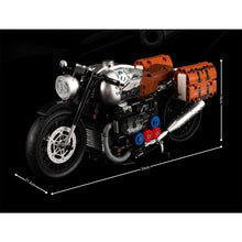 Load image into Gallery viewer, 925PCS MOC Technic Speed Latte Cafe Racer Retro Classic Vintage R Nine T Motorcycle Motor Bike Model Toy Building Block Brick Gift Kids DIY Compatible Lego