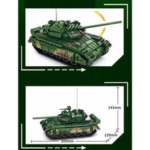 Load image into Gallery viewer, 592PCS Military WW2 T-80U Main Battle Tank Figure Model Toy Building Block Brick Gift Kids DIY Compatible Lego