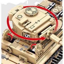 Load image into Gallery viewer, 597PCS Military WW2 2in1 Panzerkampfwagen King Tiger Tank Marder Destroyer Model Toy Building Block Brick Gift Kids DIY Compatible Lego