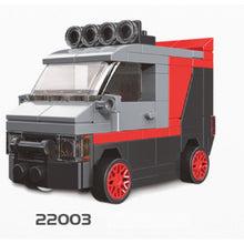 Load image into Gallery viewer, MOC Technic Speed Pull Back Mini Racing Sports Car Ambulance Fire Food Truck Bus Taxi Double Decker Van Camper Model Toy Building Block Brick Gift Kids DIY Compatible Lego Cute