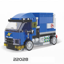 Load image into Gallery viewer, MOC Technic Speed Pull Back Mini Racing Sports Car Ambulance Fire Food Truck Bus Taxi Double Decker Van Camper Model Toy Building Block Brick Gift Kids DIY Compatible Lego Cute