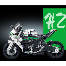 Load image into Gallery viewer, 2022PCS MOC Technic Speed H2 Motorcycle Motor Bike Model Toy Building Block Brick Gift Kids DIY Compatible Lego 1:5