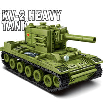 Load image into Gallery viewer, 536PCS Military WW2 KV-2 Heavy Tank Figure Model Toy Building Block Brick Gift Kids Compatible Lego