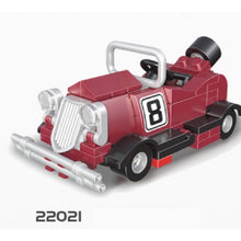 Load image into Gallery viewer, MOC Technic Speed Pull Back Mini Racing Sports Car Ambulance Fire Food Truck Bus Taxi Double Decker Van Camper Model Toy Building Block Brick Gift Kids DIY Compatible Lego Cute