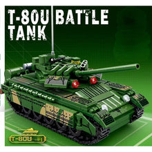 Load image into Gallery viewer, 592PCS Military WW2 T-80U Main Battle Tank Figure Model Toy Building Block Brick Gift Kids DIY Compatible Lego