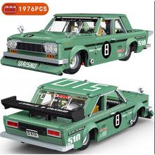 Load image into Gallery viewer, 1976PCS MOC Technic Speed Datsun 510 Vintage Classic Sedan Racing Sports Car Model Toy Building Block Brick Gift Kids DIY 1:10