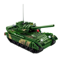 Load image into Gallery viewer, 592PCS Military WW2 T-80U Main Battle Tank Figure Model Toy Building Block Brick Gift Kids DIY Compatible Lego