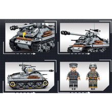 Load image into Gallery viewer, 656PCS Military WW2 M4 Sherman Tank Figure Model Toy Building Block Brick Gift Kids DIY Compatible Lego