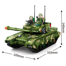 Load image into Gallery viewer, 932PCS Military WW2 Type 99B Main Battle Tank Figure Model Toy Building Block Brick Gift Kids DIY Compatible Lego