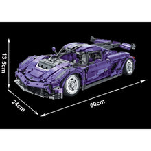 Load image into Gallery viewer, 2861PCS MOC Technic Speed Purple Koenigsegg Super Racing Sports Car Model Toy Building Block Brick Gift Kids DIY 1:10
