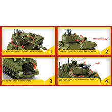 Load image into Gallery viewer, 649PCS Military WW2 2in1 M4 Sherman Medium Tank M113 Armored Personnel Carrier Model Toy Building Block Brick Gift Kids DIY Compatible Lego