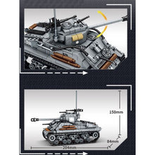 Load image into Gallery viewer, 656PCS Military WW2 M4 Sherman Tank Figure Model Toy Building Block Brick Gift Kids DIY Compatible Lego