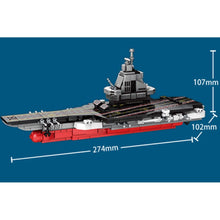 Load image into Gallery viewer, 452PCS Military WW2 Fujian Class PLA NAVY Aircraft Carrier Figure Model Toy Building Block Brick Gift Kids DIY Compatible Lego