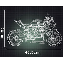 Load image into Gallery viewer, 2022PCS MOC Technic Speed H2 Motorcycle Motor Bike Model Toy Building Block Brick Gift Kids DIY Compatible Lego 1:5