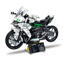 Load image into Gallery viewer, 2022PCS MOC Technic Speed H2 Motorcycle Motor Bike Model Toy Building Block Brick Gift Kids DIY Compatible Lego 1:5