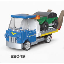 Load image into Gallery viewer, MOC Technic Speed Pull Back Mini Racing Sports Car Ambulance Fire Food Truck Bus Taxi Double Decker Van Camper Model Toy Building Block Brick Gift Kids DIY Compatible Lego Cute