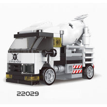 Load image into Gallery viewer, MOC Technic Speed Pull Back Mini Racing Sports Car Ambulance Fire Food Truck Bus Taxi Double Decker Van Camper Model Toy Building Block Brick Gift Kids DIY Compatible Lego Cute