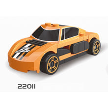 Load image into Gallery viewer, MOC Technic Speed Pull Back Mini Racing Sports Car Ambulance Fire Food Truck Bus Taxi Double Decker Van Camper Model Toy Building Block Brick Gift Kids DIY Compatible Lego Cute